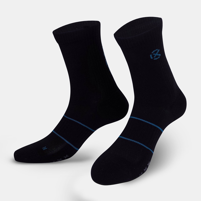 Jual Kaos Kaki Lari Rechampx City Run Trc Crew Socks 1X Black Teal Original Cx-Rc12805-043 - v3.ncrsport.com