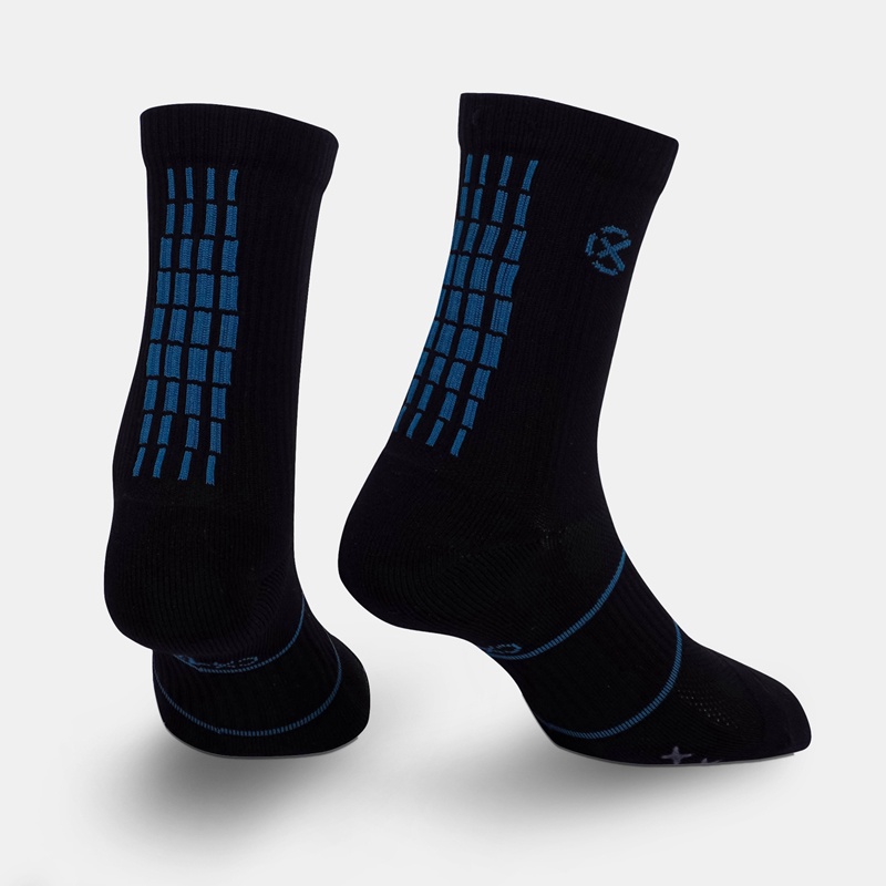 Jual Kaos Kaki Lari Rechampx City Run Trc Crew Socks 1X Black Teal Original Cx-Rc12805-043 - v3.ncrsport.com