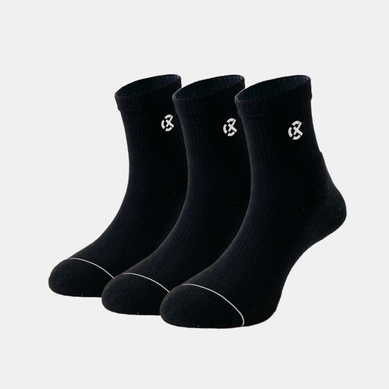 Jual Kaos Kaki Basket Rechampx Cushioned Quarter Socks 3X Black - White Original Cx-S120205-001 - v3.ncrsport.com