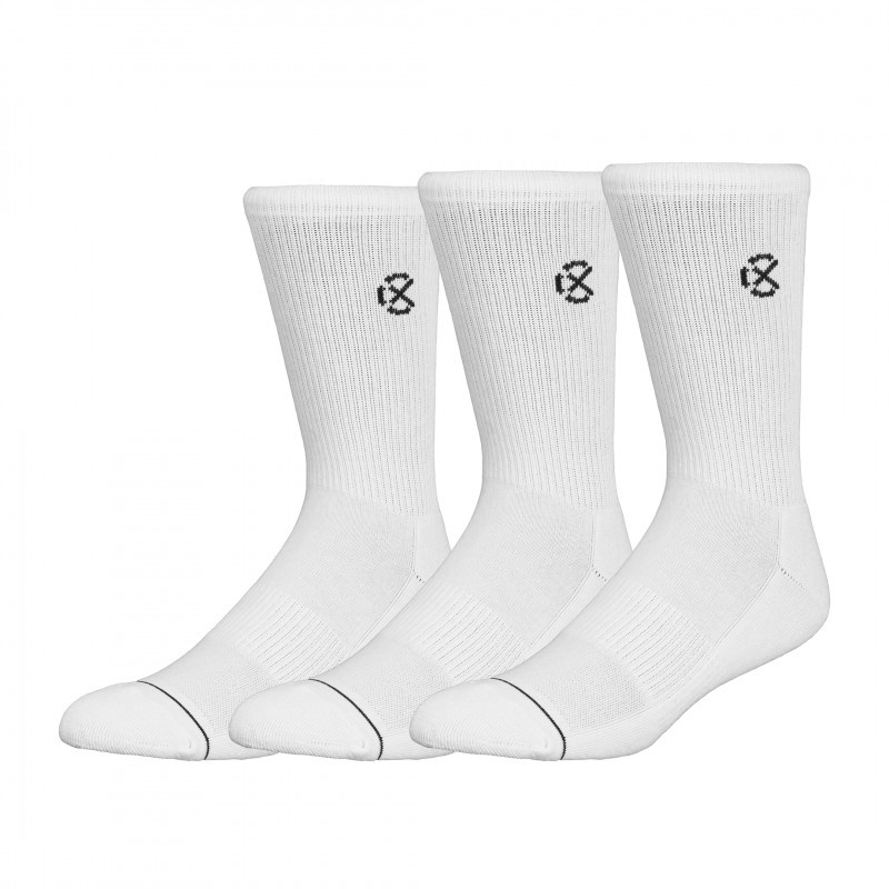 Jual Kaos Kaki Basket Rechampx Cushioned Crew Sock 3X White Original Cx-S130101-100 - v3.ncrsport.com