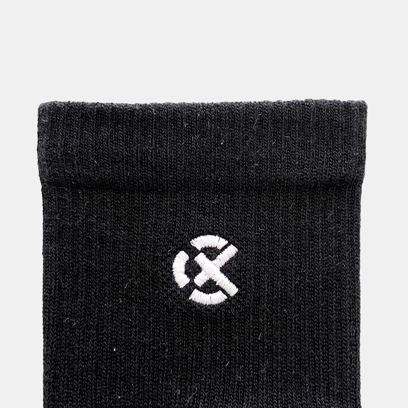 Jual Kaos Kaki Basket Rechampx Cushioned Crew Socks 3X Black - White Original Cx-S130205-001 - v3.ncrsport.com