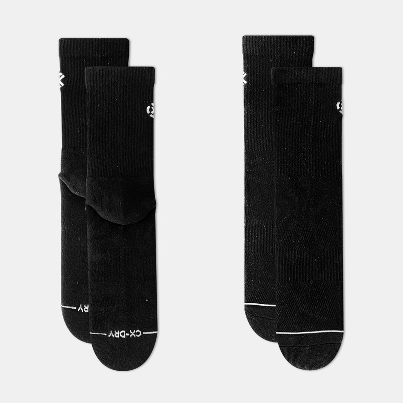 Jual Kaos Kaki Basket Rechampx Cushioned Crew Socks 3X Black - White Original Cx-S130205-001 - v3.ncrsport.com