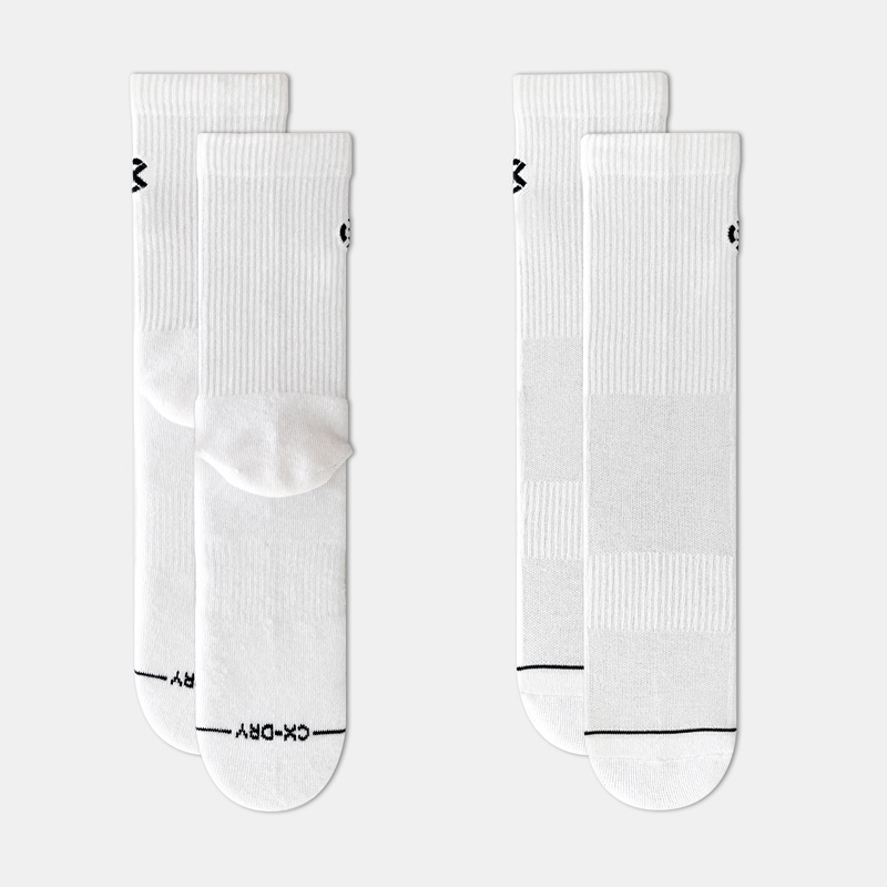 Jual Kaos Kaki Basket Rechampx Cushioned Crew Socks 3X White Original Cx-S130205-100 - v3.ncrsport.com