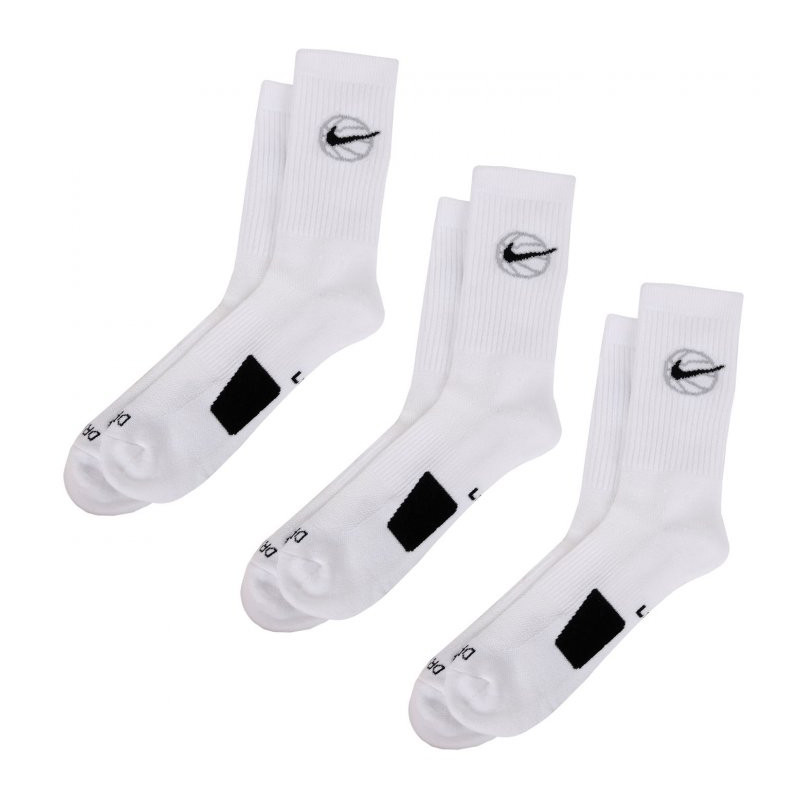 Jual Kaos Kaki Basket Nike 3Pk Everyday Crew Basketball Socks White Original Da2123-100 - v3.ncrsport.com