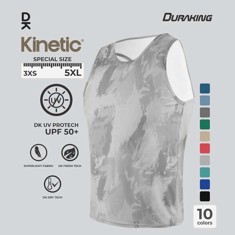 Beli Baju Lari Duraking Kinetic Super Light Jersey Sl Light Grey Original Dk-Sl-Sl-Kin-Lg