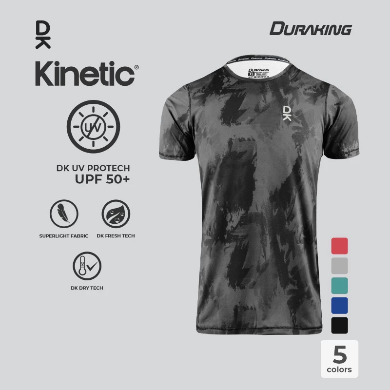 Beli Baju Lari Duraking Kinetic Super Light Jersey Ss Black Original Dk-Sl-Ss-Kin-Bk