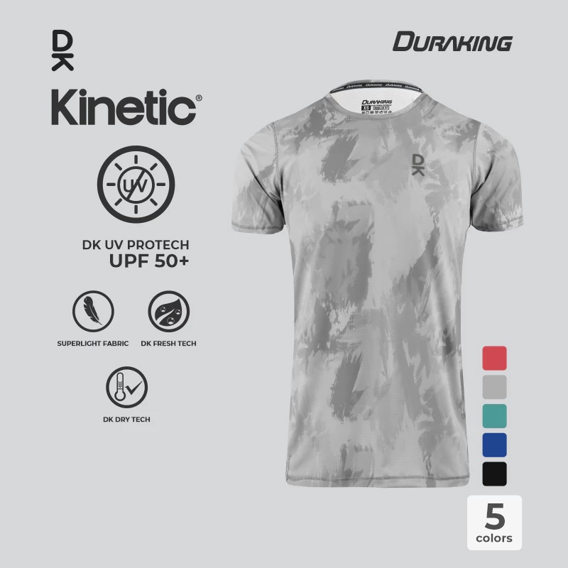 Beli Baju Training Wanita Duraking Wmns Kinetic Super Light Jersey Ss Light Grey Original Dk-Sl-Ss-Kin-Lg-W