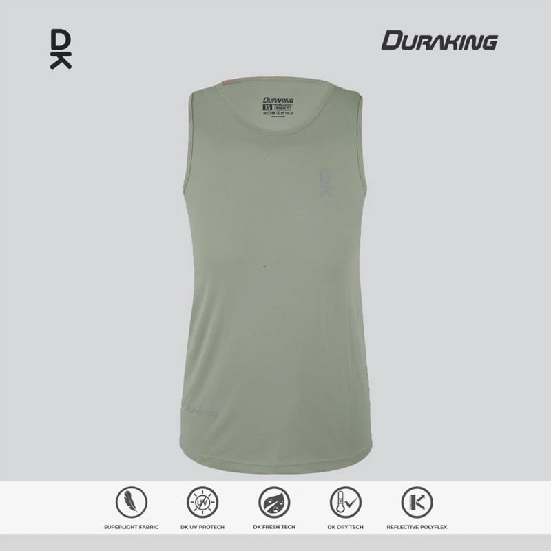 Beli Baju Lari Wanita Duraking Wmns Veloce Pro Singlet Sage Green Original Dk-Sp-Ls-Vpro-Sg-W