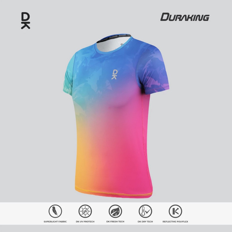 Beli Baju Lari Wanita Duraking Wmns Vapor V2 Jersey Ss Aura Glow Original Dk-Vp-Ss-Ag-W