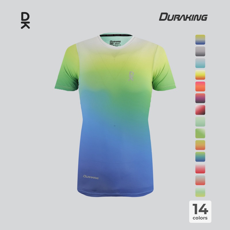 Beli Baju Lari Wanita Duraking Wmns Vapor Jersey Ss Green Blue Original Dk-Vp-Ss-Gb-W