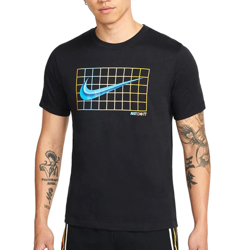 Beli Baju Basket Nike Dri-Fit Box Set Hbr Short Sleeve Tee Black Original Dm2448-010