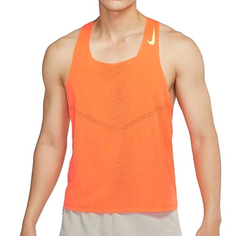 Beli Sepatu Unknown Nike Dri-Fit Adv Aeroswift Singlet Orange Original Dm4625-803