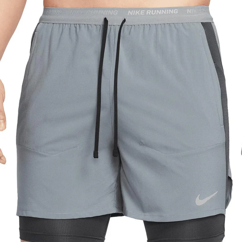 Jual Celana Lari Nike Dri-Fit Stride Hybrid Running Shorts Smoke Grey Original Dm4758-084 - v3.ncrsport.com