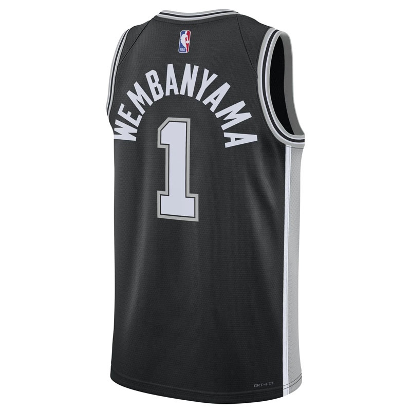 Jual Baju Basket Nike Victor Wembanyama San Antonio Spurs Swingman Jersey Black Original Dn2022-015 - v3.ncrsport.com