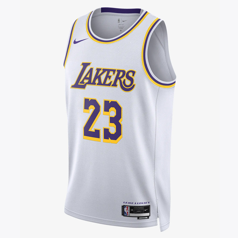 Jual Baju Basket Nike Lebron James Los Angeles Lakers Association Edition Swingman Jersey White Original Dn2081-100 - v3.ncrsport.com