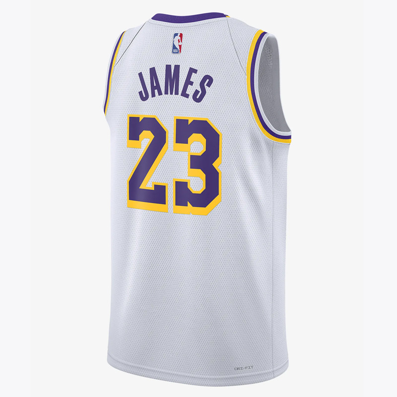 Jual Baju Basket Nike Lebron James Los Angeles Lakers Association Edition Swingman Jersey White Original Dn2081-100 - v3.ncrsport.com