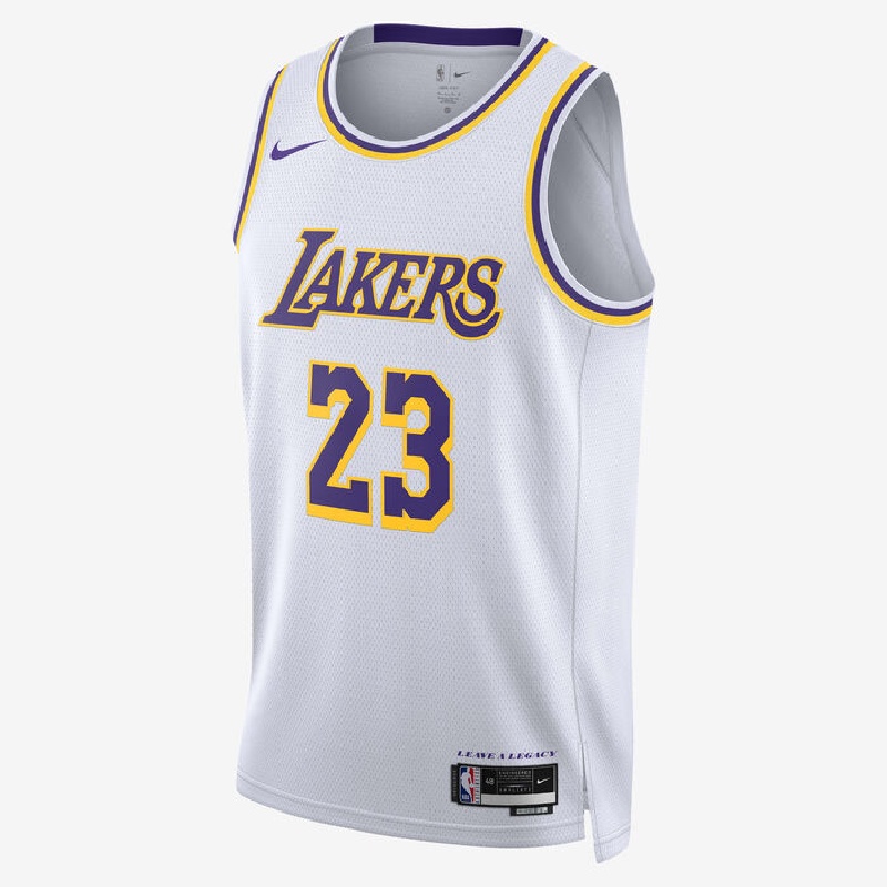 Jual Baju Basket Nike Lebron James Los Angeles Lakers Association Edition Swingman Jersey White Original Dn2081-103 - v3.ncrsport.com