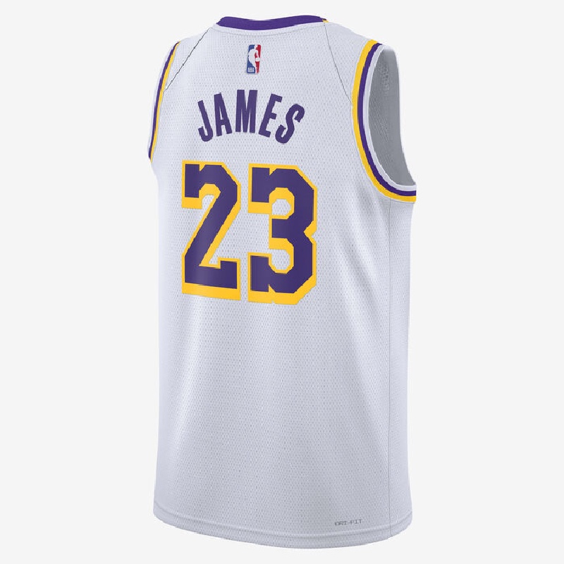 Jual Baju Basket Nike Lebron James Los Angeles Lakers Association Edition Swingman Jersey White Original Dn2081-103 - v3.ncrsport.com