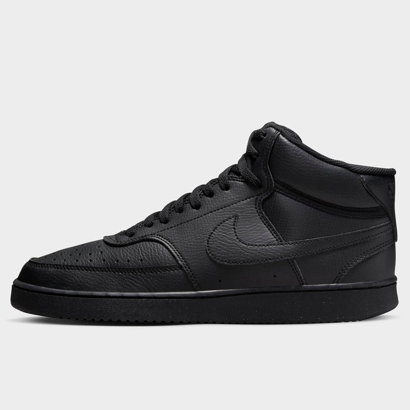 Beli Sepatu Sneakers Nike Court Vision Mid Next Nature Triple Black Original Dn3577-003