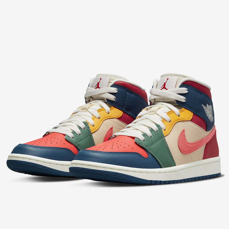 Jual Sepatu Sneakers Wanita Air Jordan Wmns Aj 1 Mid Multicolor Original Dn3738-400 - v3.ncrsport.com