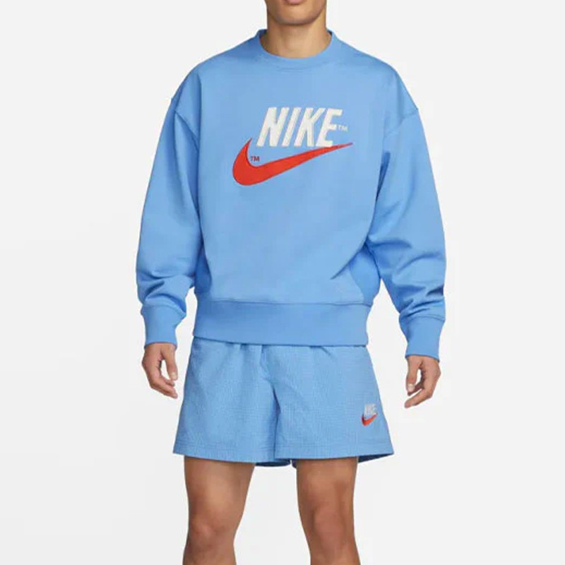 Jual Baju Sneakers Nike Nsw Trend Fleece Crew University Blue Original Do8892-412 - v3.ncrsport.com