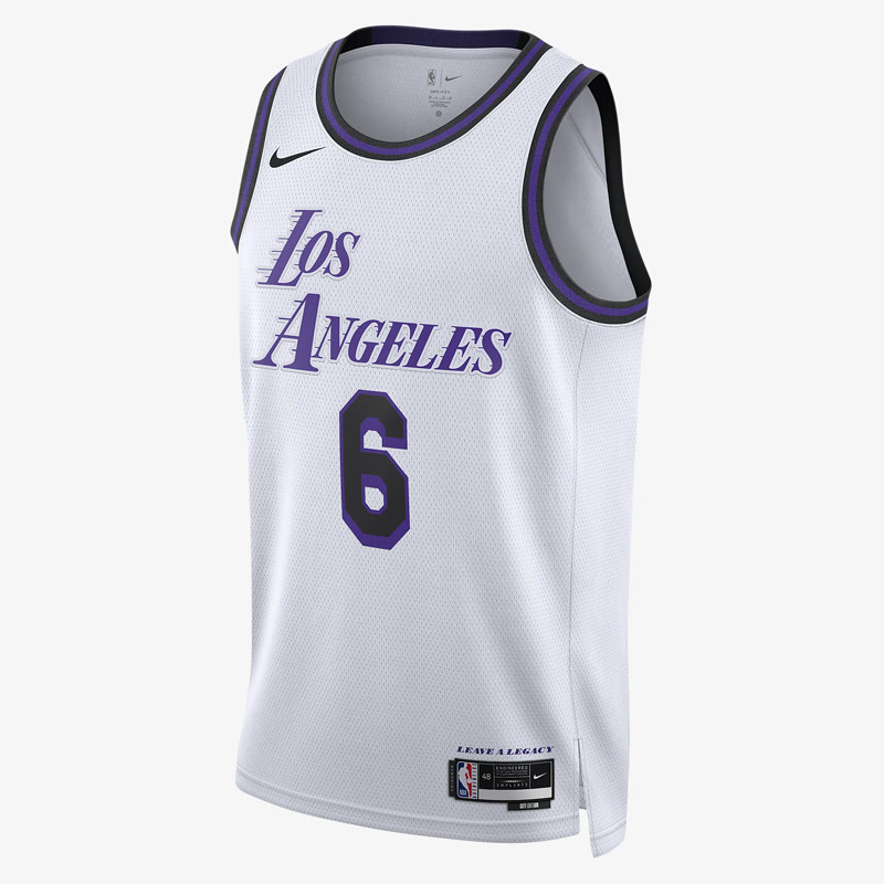 Jual Baju Basket Nike Lebron James Los Angeles Lakers City Edition Swingman Jersey White Original Do9597-101 - v3.ncrsport.com