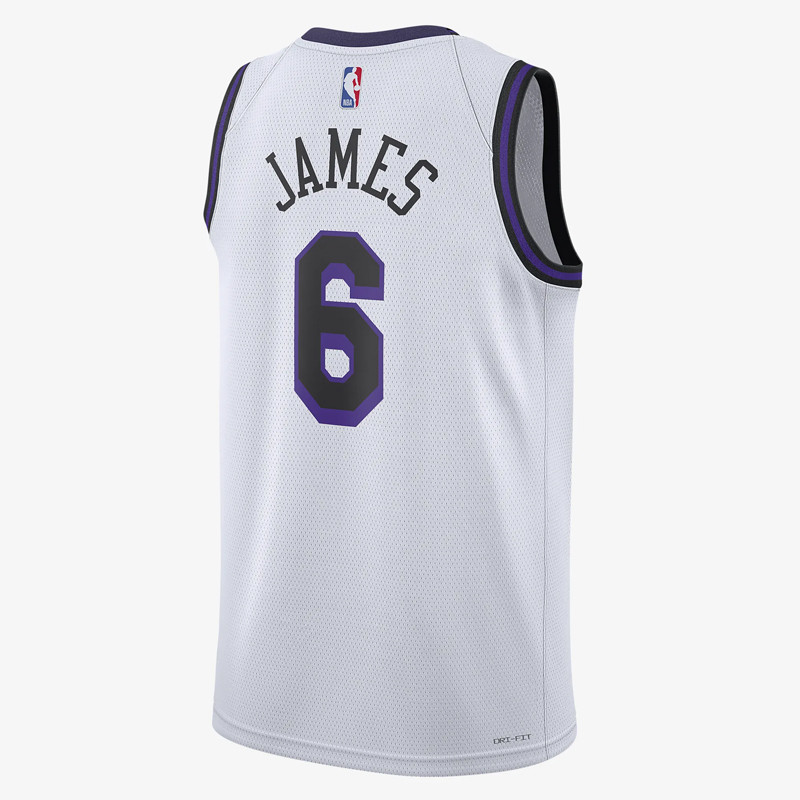 Jual Baju Basket Nike Lebron James Los Angeles Lakers City Edition Swingman Jersey White Original Do9597-101 - v3.ncrsport.com