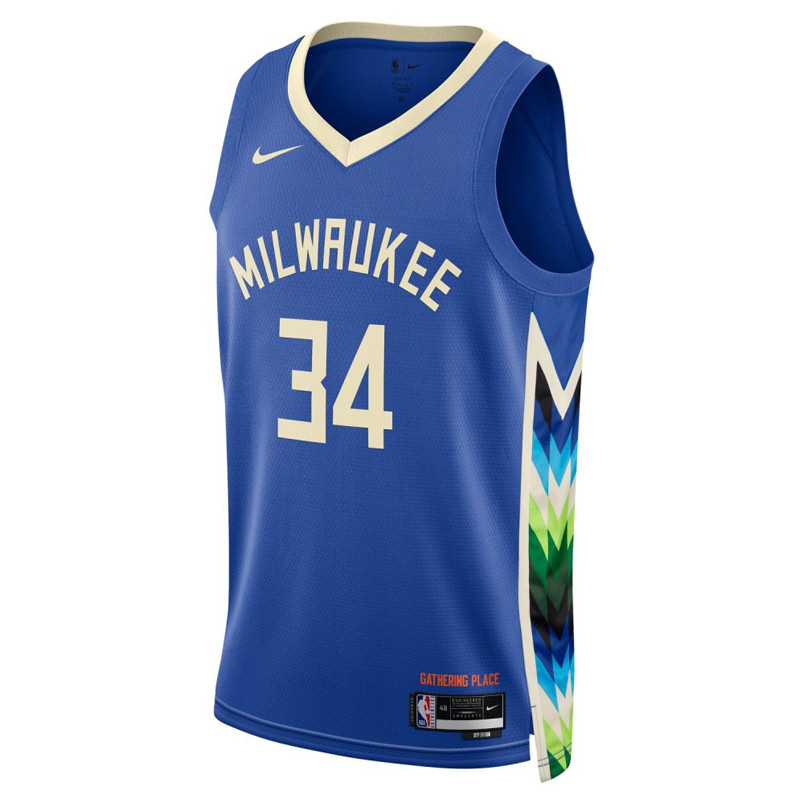 Jual Baju Basket Nike Milwaukee Bucks Giannis Antetokounmpo City Edition Swingman Jersey Blue Original Do9600-480 - v3.ncrsport.com