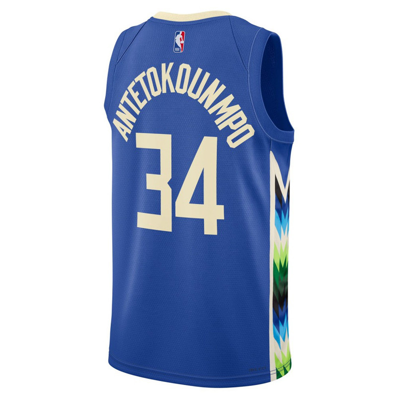 Jual Baju Basket Nike Milwaukee Bucks Giannis Antetokounmpo City Edition Swingman Jersey Blue Original Do9600-480 - v3.ncrsport.com