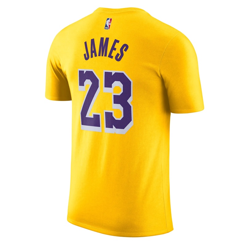 Jual Baju Basket Nike Lebron James Los Angeles Lakers Nba Tee Yellow Original Dr6380-734 - v3.ncrsport.com