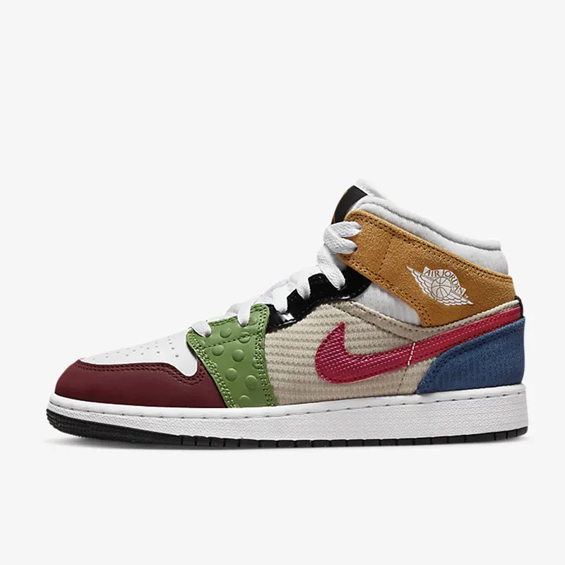 Jual Sepatu Sneakers Anak Air Jordan Aj 1 Mid Se Gs Patchwork Multicolor Original Dr6957-100 - v3.ncrsport.com