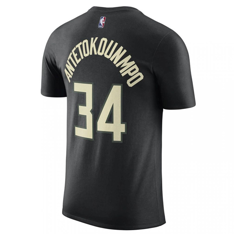 Jual Baju Basket Air Jordan Milwaukee Bucks Antetokounmpo Statement Edition Tee Black Original Dv5783-015 - v3.ncrsport.com