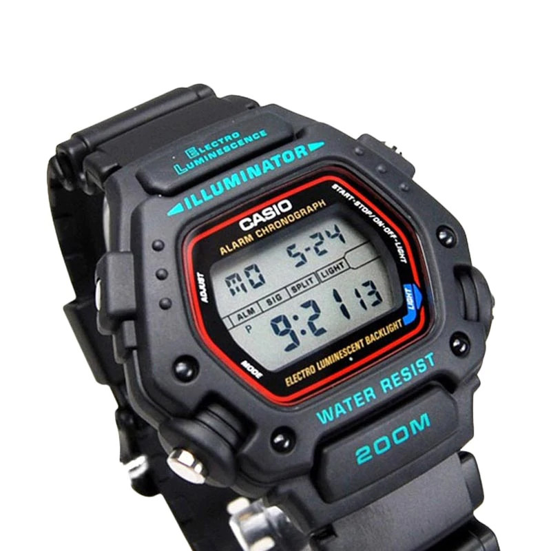 Jual Jam Tangan Training Pria Casio 200M Water Resistant Mission Impossible Black Original Dw-290-1Vs - v3.ncrsport.com