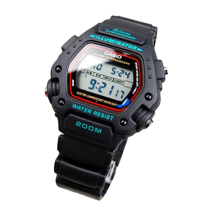 Jual Jam Tangan Training Pria Casio 200M Water Resistant Mission Impossible Black Original Dw-290-1Vs - v3.ncrsport.com