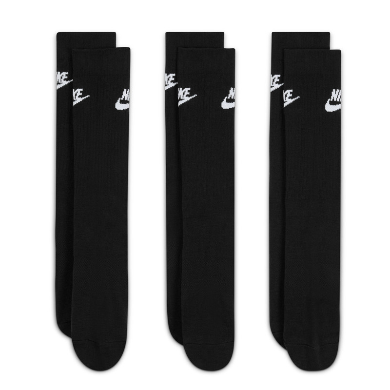 Jual Kaos Kaki Sneakers Nike 3Pk Sportswear Everyday Essential Crew Socks Black Original Dx5025-010 - v3.ncrsport.com