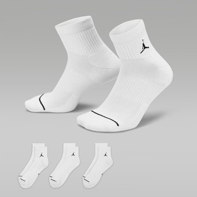 Jual Kaos Kaki Basket Air Jordan Everyday Ankle Socks 3 Pairs White Black Original Dx9655-100 - v3.ncrsport.com