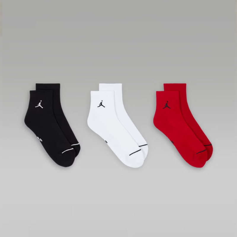 Jual Kaos Kaki Basket Air Jordan Everyday Ankle Socks 3 Pairs Multicolor Original Dx9655-902 - v3.ncrsport.com