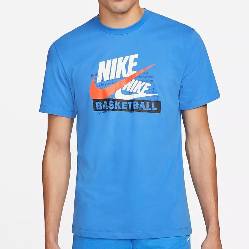 Jual Baju Sneakers Nike Dri-Fit Tee Blue Original Dz2682-435 - v3.ncrsport.com