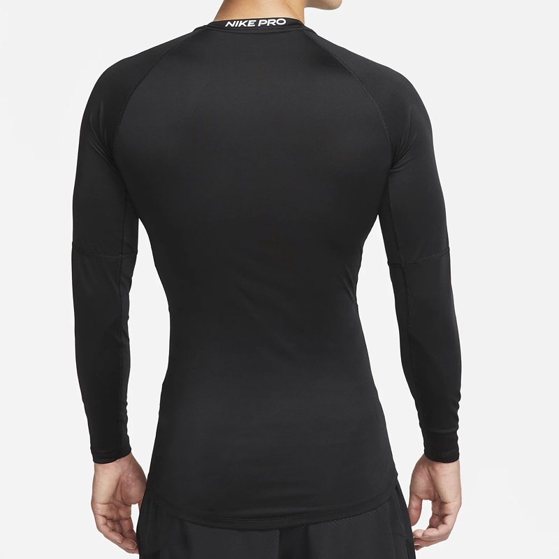 Jual Baju Training Nike Pro Dri-Fit Tight Long Sleeve Tee Black White Original Fb7920-010 - v3.ncrsport.com