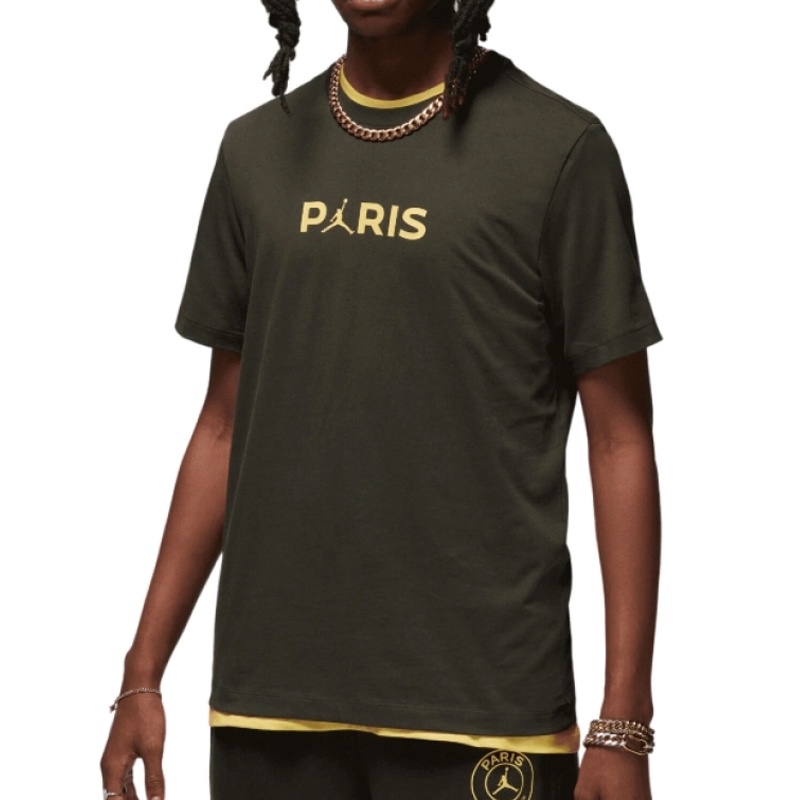 Jual Baju Basket Air Jordan Paris Saint-Germain Logo Tee Sequoia Original Fn5332-355 - v3.ncrsport.com