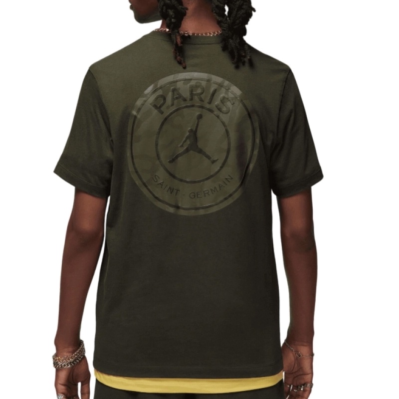 Jual Baju Basket Air Jordan Paris Saint-Germain Logo Tee Sequoia Original Fn5332-355 - v3.ncrsport.com