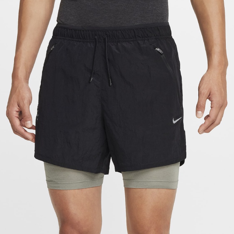 Jual Celana Lari Nike Stride Division Dri-Fit Water-Repellent 2-In-1 Shorts Black Original Fz1136-010 - v3.ncrsport.com