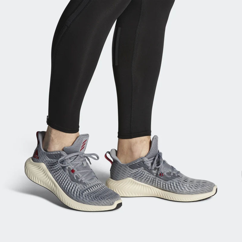 Jual Sepatu Lari Adidas Alphabounce Plus Grey Three Original G28586 - v3.ncrsport.com
