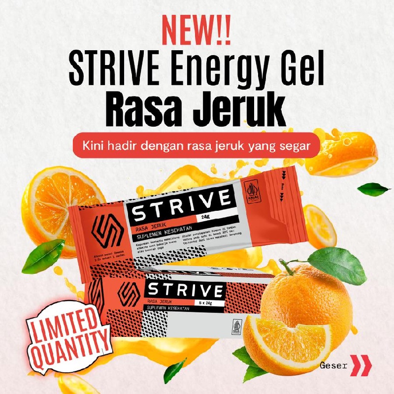 Jual Suplemen Lari Strive Energy Gel Jeruk 24Gr Multicolor Original Gel-Jeruk - v3.ncrsport.com