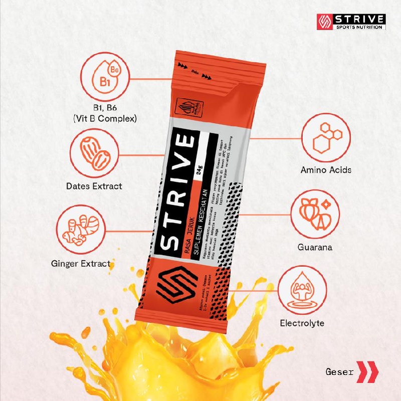 Jual Suplemen Lari Strive Energy Gel Jeruk 24Gr Multicolor Original Gel-Jeruk - v3.ncrsport.com