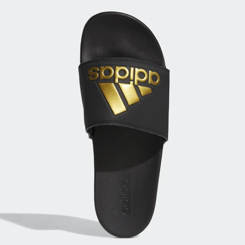 Jual Sandal Sneakers Adidas Adilette Comfort Slides Black Gold Original Gy1946 - v3.ncrsport.com