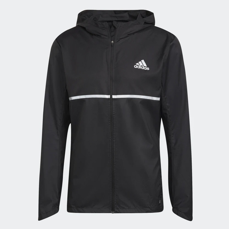 Jual Baju Lari Adidas Own The Run Jacket Black Original H58592 - v3.ncrsport.com