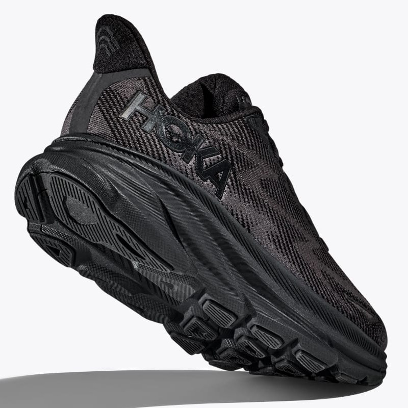 Jual Sepatu Lari Hoka One One Clifton 9 Black Original Hke1127895Bl - v3.ncrsport.com
