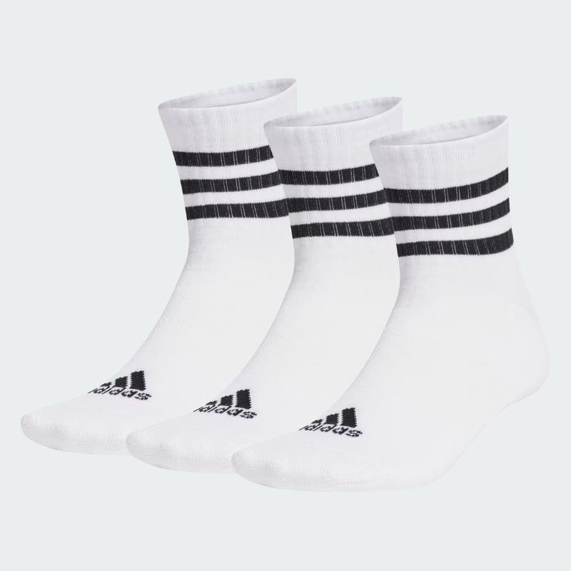 Jual Kaos Kaki Lari Adidas 3-Stripes Cushioned Sportswear Low-Cut Socks 3 Pairs White-Black Original Ht3456 - v3.ncrsport.com