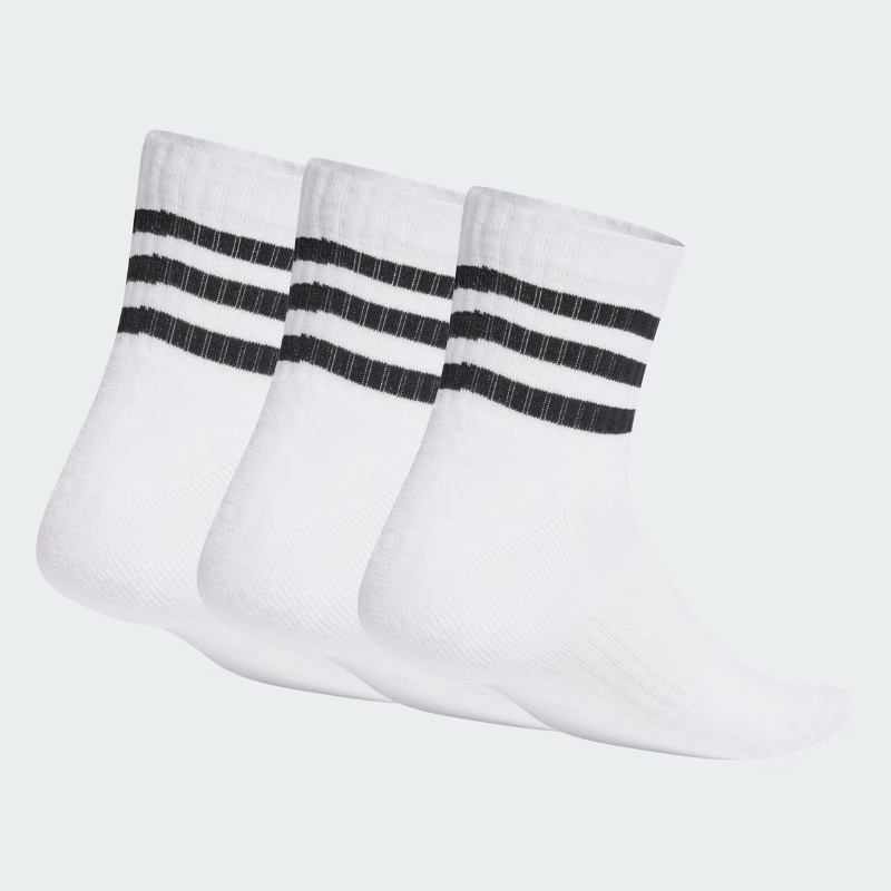 Jual Kaos Kaki Lari Adidas 3-Stripes Cushioned Sportswear Low-Cut Socks 3 Pairs White-Black Original Ht3456 - v3.ncrsport.com
